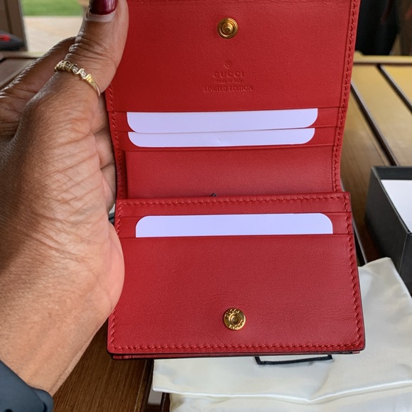 NWOT GUCCI GG Supreme Monogram Bosco Patch Card Case/Wallet - Picture 11 of 15